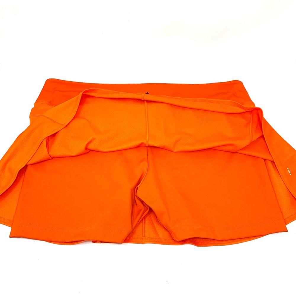 Adidas ClimaCool Tennis Match Skirt Orange Skort Athletic Shorts Women’s size XL - Picture 10 of 13